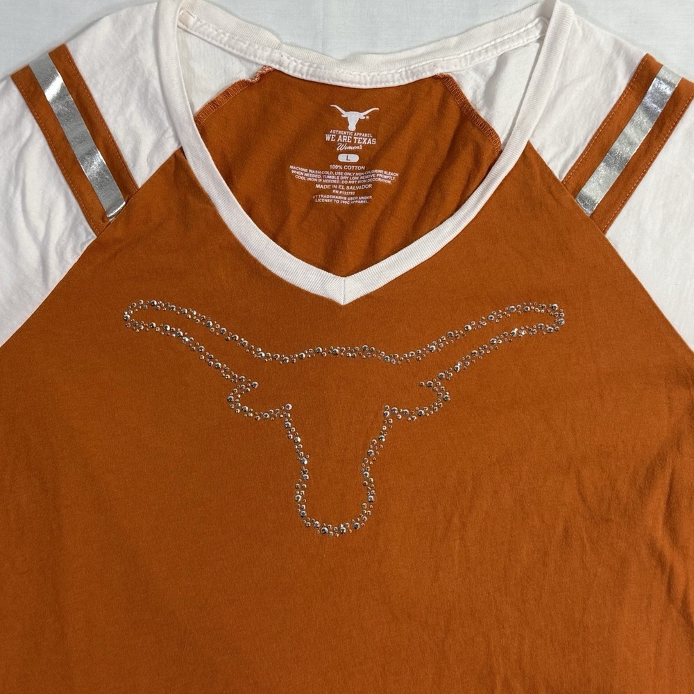 Texas Longhorns Authentic Apparel We Are Texas Women's T-Shirt Size Large Cotton